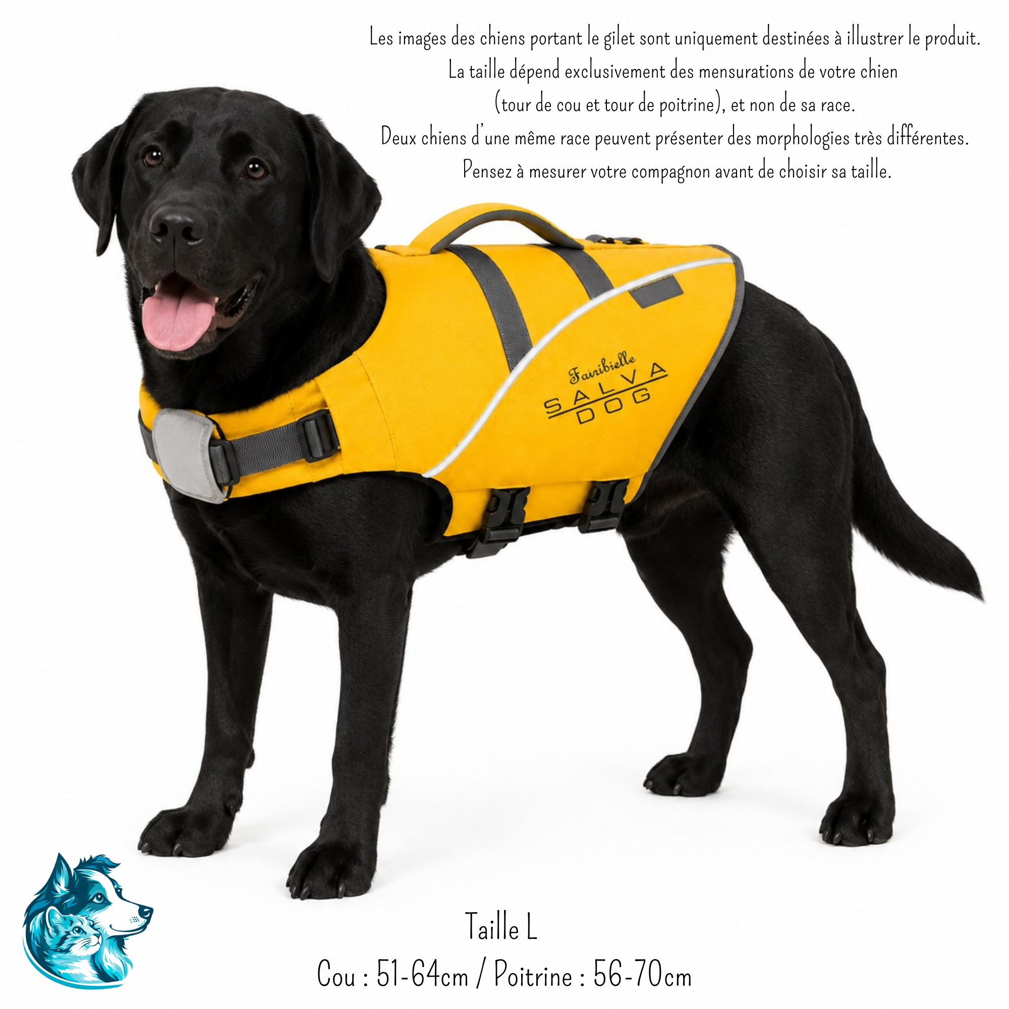 SALVADOG - Gilet de sauvetage pour chien