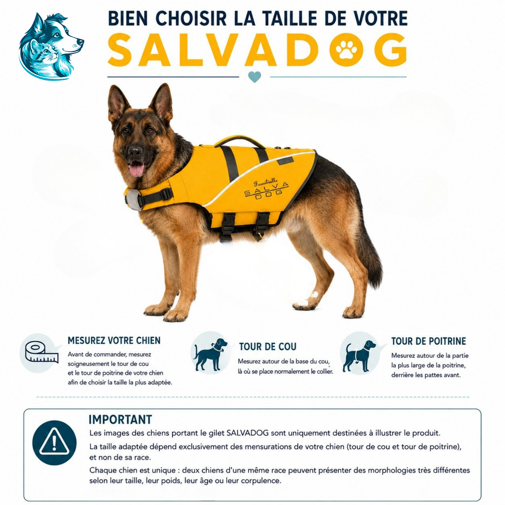 SALVADOG - Gilet de sauvetage pour chien