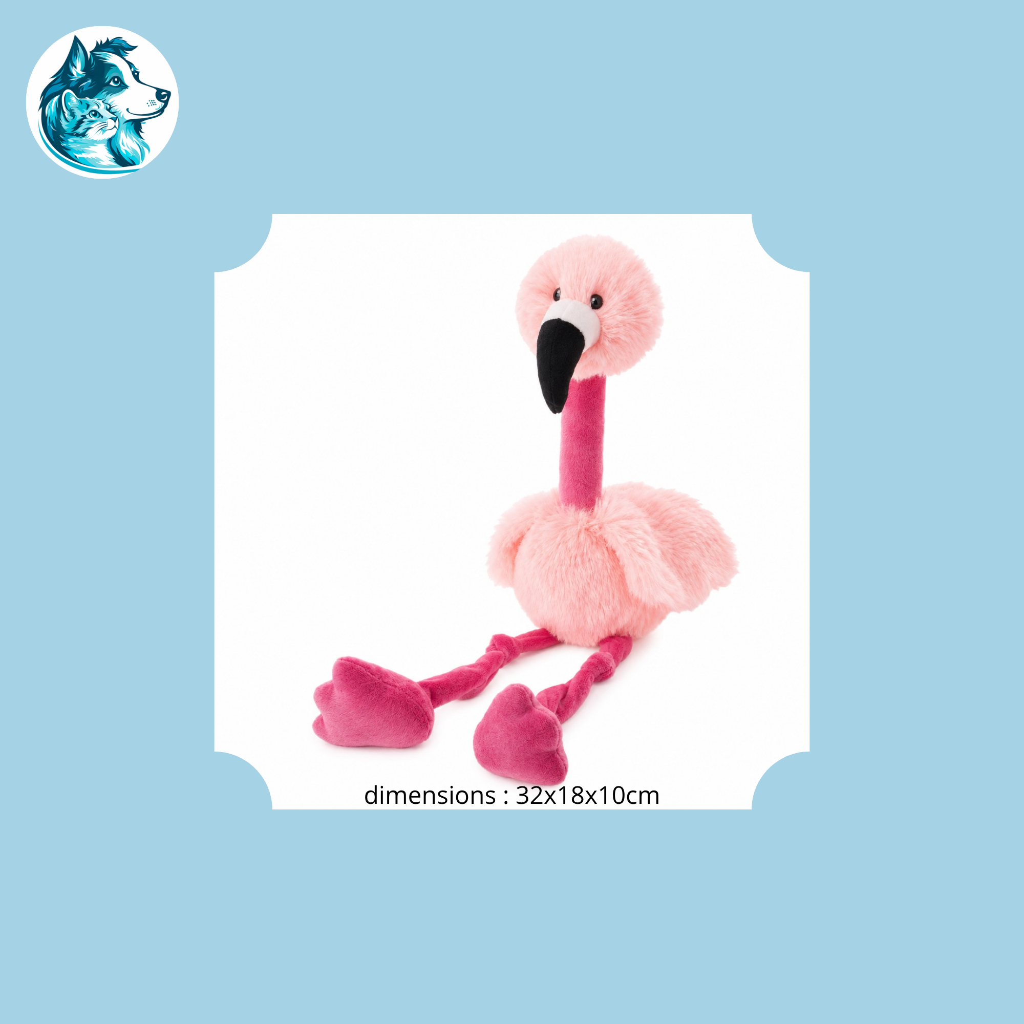 FLAMI – Le flamant rose qui fait craquer les chiens joueurs