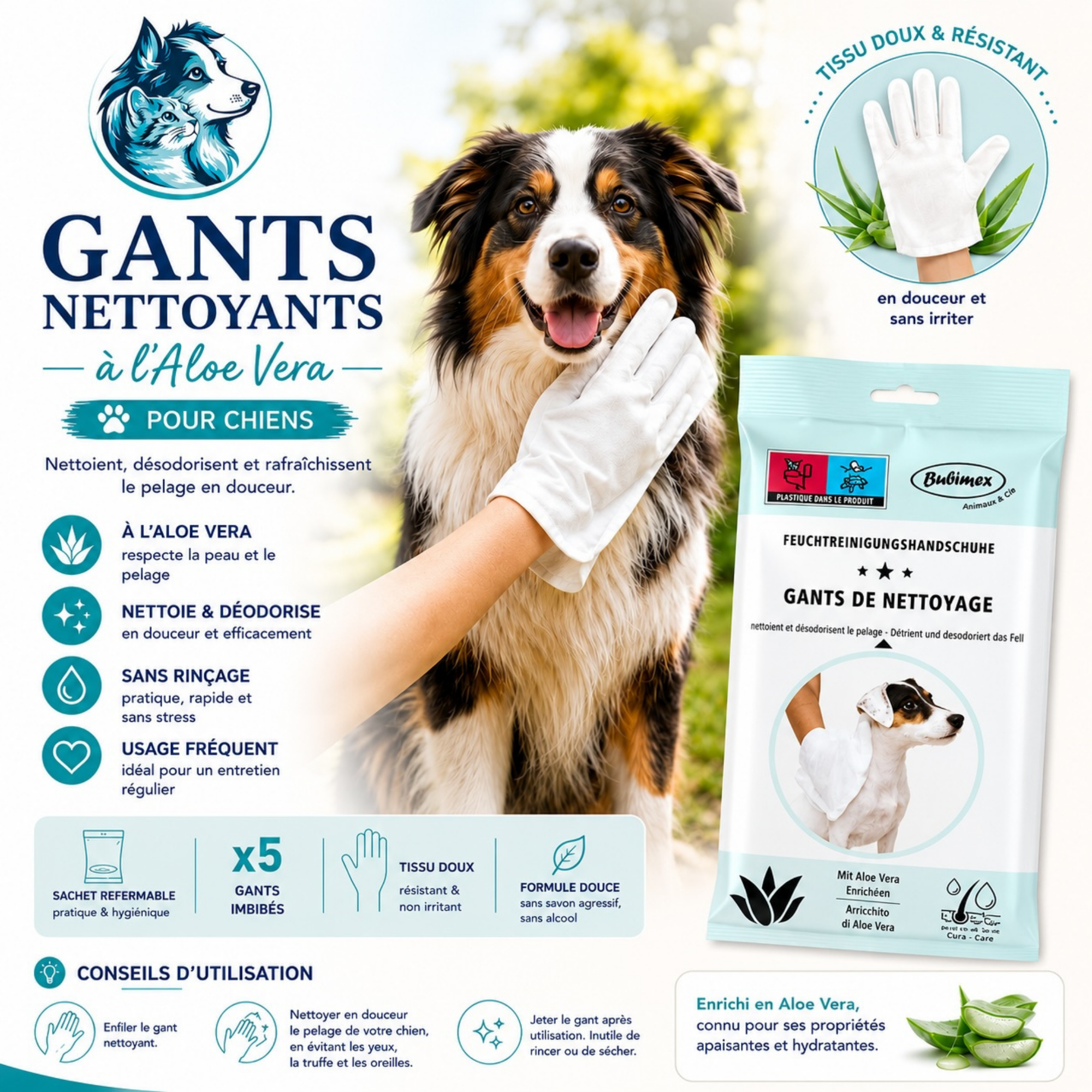 GANTI – Gant Nettoyant Sans Rinçage