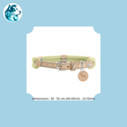 NORI Menthe – Collier Corde & Cuir Premium