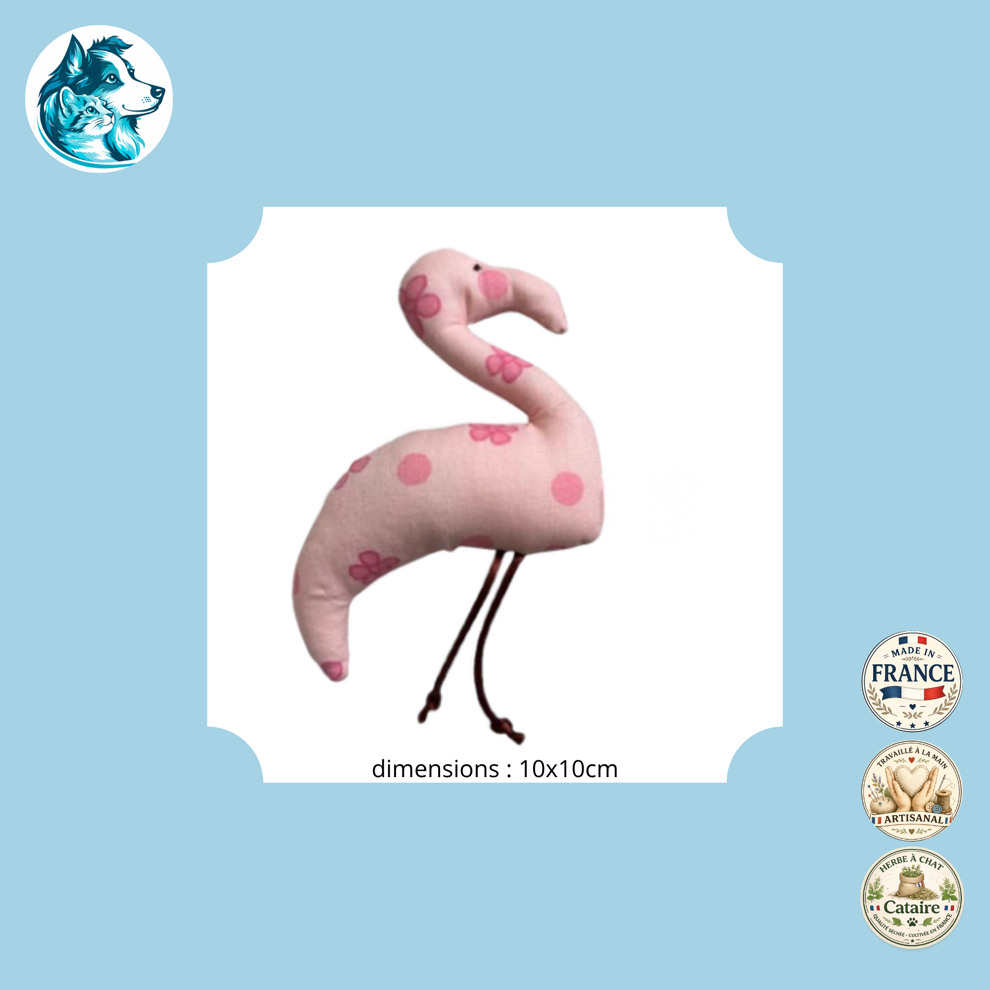 Doudou INSTINCT Flamand rose