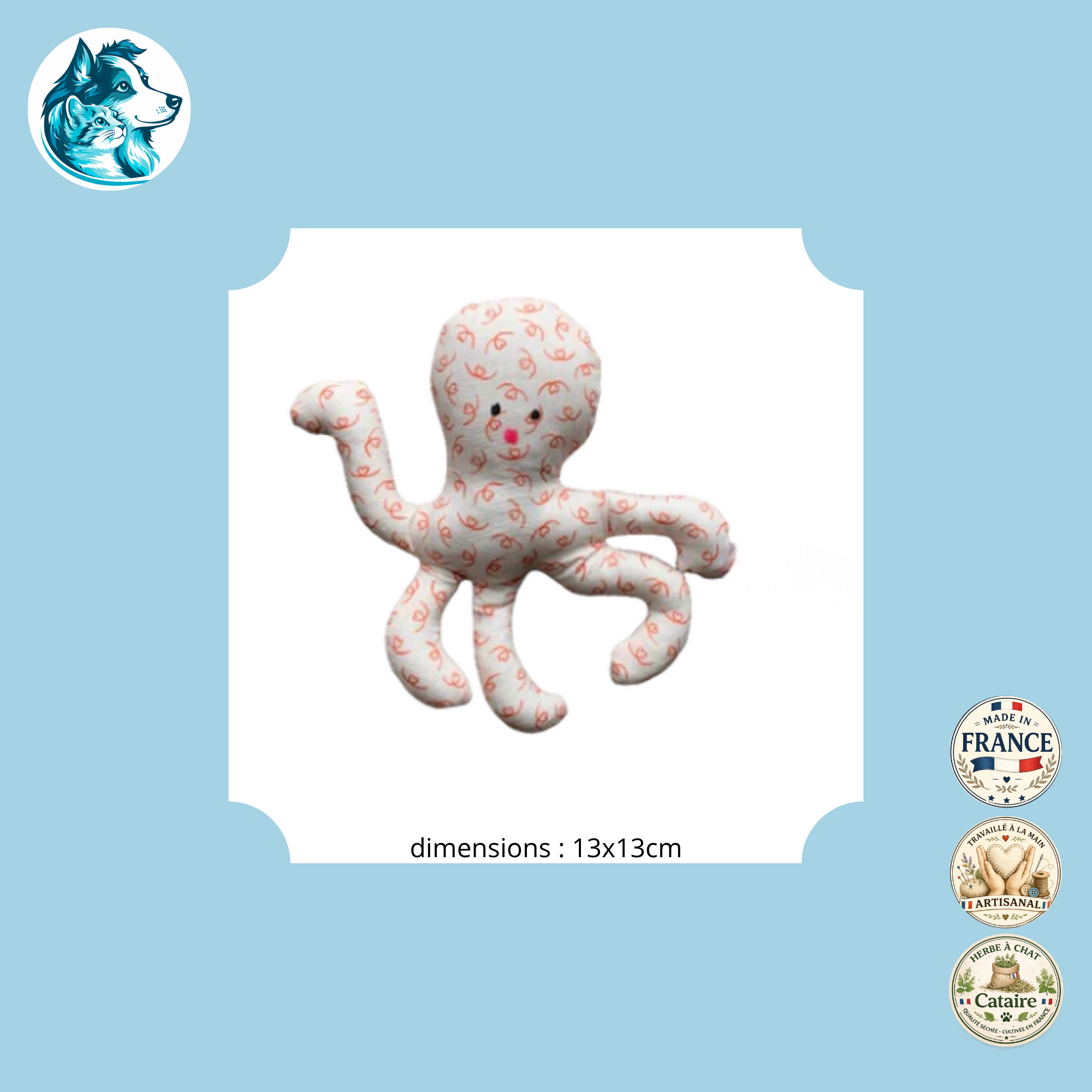 Doudou INSTINCT Pieuvre
