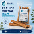Peau de cheval naturelle  - 15cm