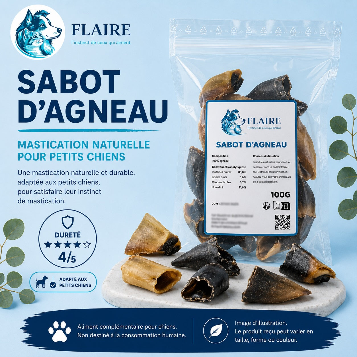 Sabot d'agneau naturel - S
