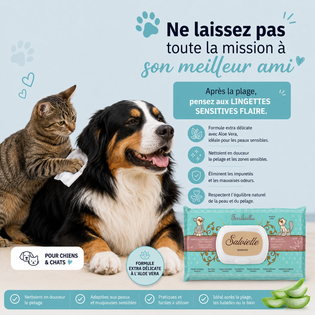 Trio de Lingettes Nettoyantes – SENSI, ORELI & LUCI