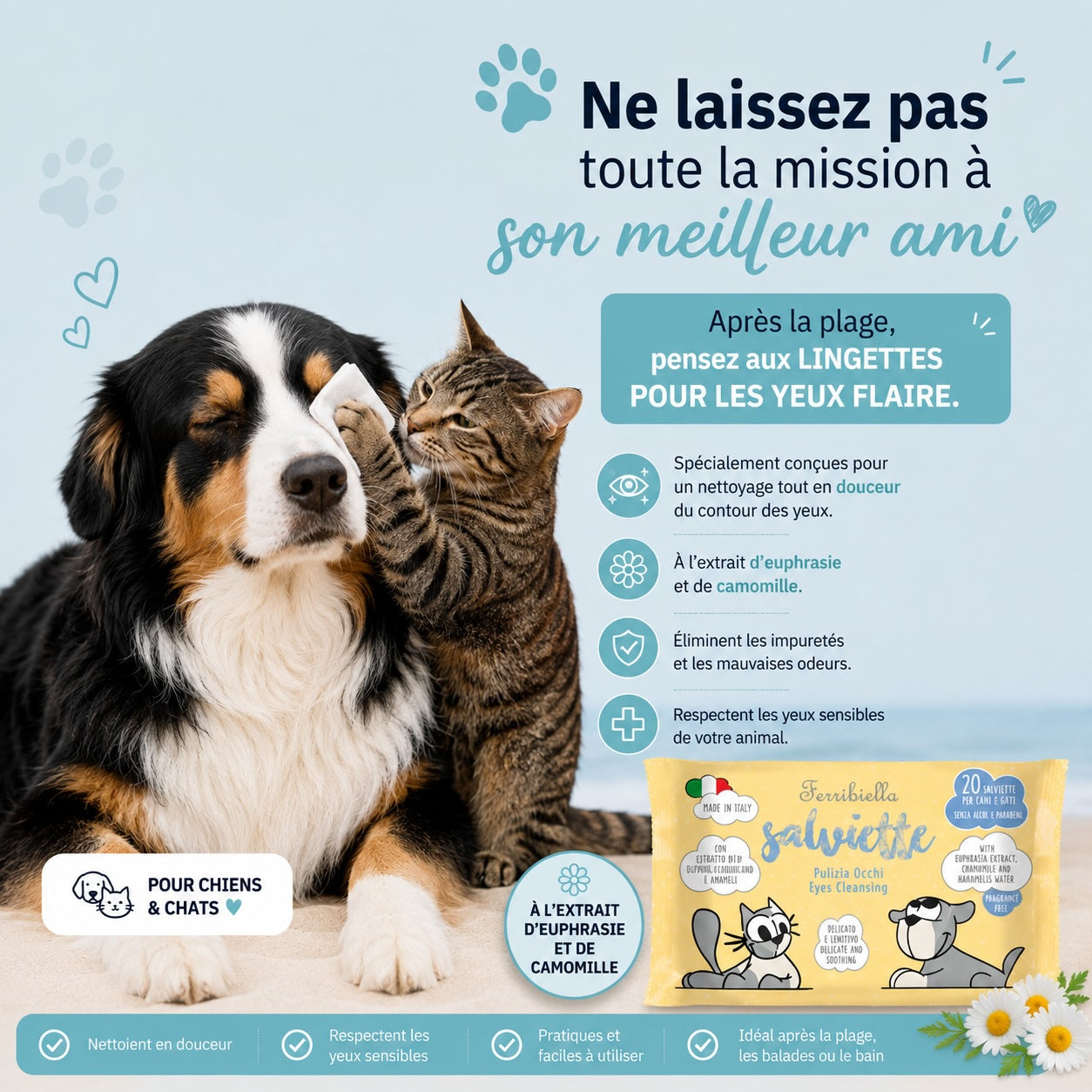 Trio de Lingettes Nettoyantes – SENSI, ORELI & LUCI